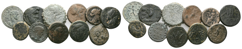 ANCIENT BRONZE COINS.SOLD AS SEEN.NO RETURN.

Weight: lot 
Diameter:lot