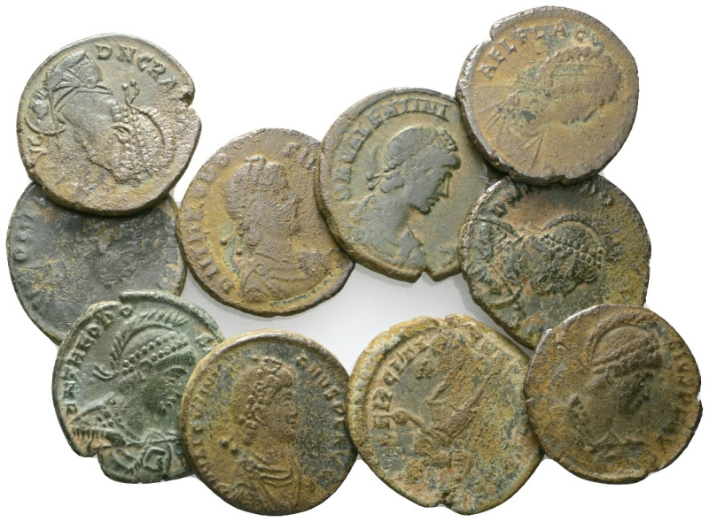 ANCIENT BRONZE COINS.SOLD AS SEEN.NO RETURN.

Weight: lot 
Diameter:lot