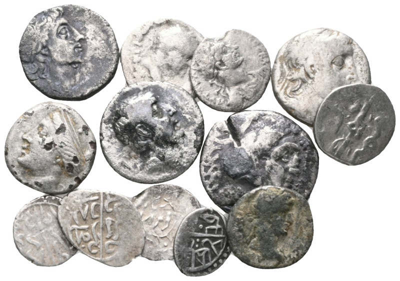 ANCIENT SILVER COINS.SOLD AS SEEN.NO RETURN.

Weight: lot 
Diameter:lot