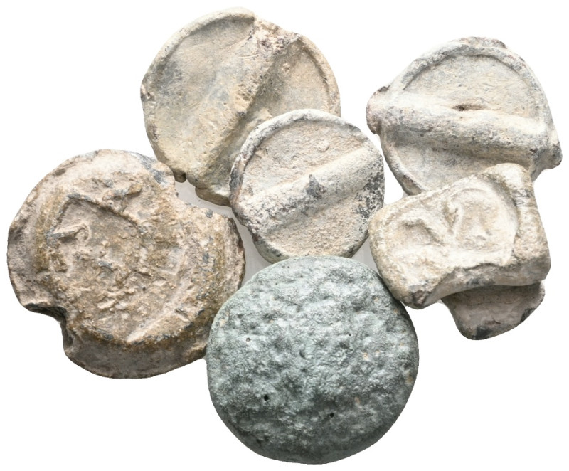 ANCIENT BRONZE COINS AND LEAD SEALS .SOLD AS SEEN.NO RETURN.

Weight: lot 
Di...