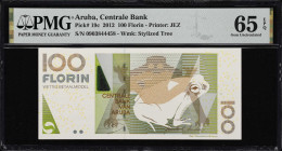 ARUBA. Centrale Bank. 100 Florin, 2012. P-19c. PMG Gem Uncirculated 65 EPQ.

Estimate: $200.00- $300.00
