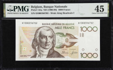 BELGIUM. Banque Nationale de Belgique. 1000 Francs, ND (1980-96). P-144a. PMG Choice Extremely Fine 45.

Estimate: $75.00- $125.00