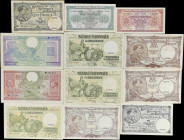 BELGIUM. Lot of (12). Banque Nationale de Belgique. 5, 10, 20, 50, 100, & 500 Francs, 1926-48. P-Various. Very Fine to Extremely Fine.
From the Scott...