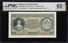 BULGARIA. Lot of (2). Banque Nationale de Bulgarie. 250 Leva, 1943-48. P-65a & 76a. PMG Gem Uncirculated 65 EPQ.

Estimate: $200.00- $300.00