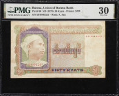 BURMA. Lot of (2). Union of Burma Bank. 50 Kyats, ND (1979). P-60. PMG Very Fine 30 & Choice Very Fine 35.
PMG Comments on Certification #2260557009 ...