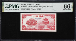 CHINA--REPUBLIC. Lot of (2). Bank of China. 10 & 20 Cents, ND (1940). P-82 & 83. S/M#C294-230 & S/M#C294-231. PMG Gem Uncirculated 66 EPQ.

Estimate...