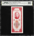 CHINA--REPUBLIC. Lot of (2). Central Bank of China. 2000 & 5000 Customs Gold Units, 1947-48. P-351a & 357. S/M#C301-43 & S/M#C301-60. PMG Choice Uncir...