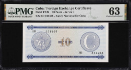 CUBA. Lot of (6). Banco Nacional de Cuba & Banco Central de Cuba. 10, 20, 100 Pesos & 1 & 3 Pesos Convertibles, ND (2006). P-FX22, FX25, FX36, FX46a &...