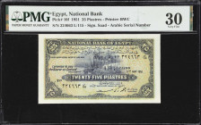 EGYPT. Lot of (2). National Bank of Egypt. 25 & 50 Piastres, 1943-51. P-10f & 21b. PMG Very Fine 30 & About Uncirculated 53.

Estimate: $150.00- $30...