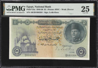 EGYPT. Lot of (2). National Bank of Egypt. 5 Egyptian Pounds, 1946. P-25a. PMG Very Fine 25.
PMG comments "Repaired" on both notes.

Estimate: $200...