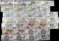 EGYPT. Lot of (31). Central Bank of Egypt. 25 & 50 Piastres, 1, 5, 10, 20, 50 & 100 Pounds, Mixed Dates. P-Various. Uncirculated.
From the Scott Lind...