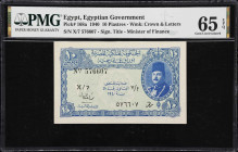 EGYPT. Royal Government of Egypt. 10 Piastres, 1940. P-168a. PMG Gem Uncirculated 65 EPQ.

Estimate: $300.00- $500.00