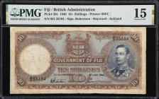 FIJI. Government of Fiji. 10 Shillings, 1940. P-38c. PMG Choice Fine 15.

Estimate: $100.00- $200.00
