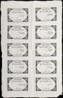 FRANCE. Uncut Sheet of (10). Republique Francaise. 5 Livres, 1793. P-A76. Very Fine.

Estimate: $150.00- $200.00