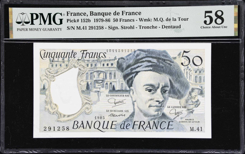 FRANCE. Lot of (4). Banque de France. 20 & 50 Francs, 1942-85. P-93, 100a & 152b...