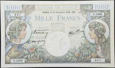 FRANCE. Banque de France. 1000 Francs, 1940. P-96a.
Staple holes.

Estimate: $100.00- $200.00