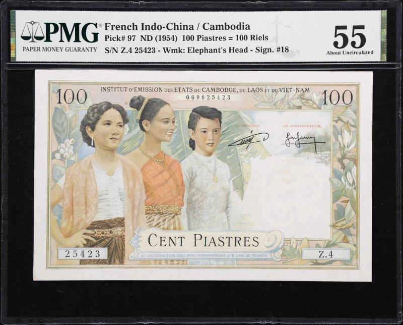 FRENCH INDO-CHINA. Institut d'Emission des Etats du Cambodge, du Laos et du Viet...