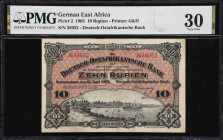GERMAN EAST AFRICA. Deutsch-Ostafrikanische Bank. 10 Rupien, 1905. P-2. PMG Very Fine 30.

Estimate: $150.00- $200.00