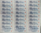 GERMANY. Lot of (24). Reichsbank. 100 Mark, 1908. P-33a.

Estimate: $150.00- $250.00