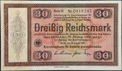 GERMANY. Konversionskasse fur Deutsche Auslandsschulden. 30 Reichsmarks, 1933. P-201. Very Fine.

Estimate: $100.00- $200.00
