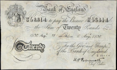 GREAT BRITAIN. Lot of (3). Bank of England. 5 & 20 Pounds, 1936-52. P-337a, 342 & 344. Very Fine to PMG About Uncirculated 50.

Estimate: $200.00- $...