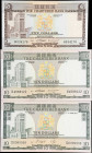 HONG KONG (SAR). Lot of (3). Chartered Bank. 5 & 10 Dollars, 1975 & ND (1970-75). P-73b & 74b. About Uncirculated & Uncirculated.
From the Scott Lind...