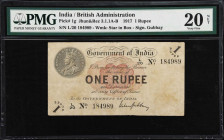 INDIA. Government of India. 1 Rupee, 1917. P-1g. Jhun&Rez 3.1.1A-B. PMG Very Fine 20 Net. Repaired.
PMG Comments "Repaired."

Estimate: $150.00- $2...