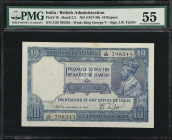 INDIA. Government of India. 10 Rupees, ND (1917-30). P-7b. Jhun3.7.2. PMG About Uncirculated 55.
A popular early British India note sign by J.B. Tayl...