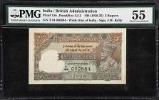 INDIA. Government of India. 5 Rupees, ND (1928-35). P-15b. Jhun&Rez 3.5.2. PMG About Uncirculated 55.
PMG Comments "Staple Holes at Issue."

Estima...