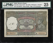 INDIA. Reserve Bank of India. 100 Rupees, ND (1943). P-20o. PMG Very Fine 25.
Madras. PMG misattributed as P-20e when it should be P-20o. PMG Comment...