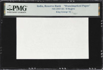 INDIA. Reserve Bank of India. 10 Rupees, ND (1937-43). P-Unlisted. Watermarked Paper. PMG Encapsulated.

Estimate: $50.00- $100.00