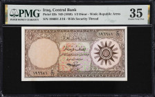 IRAQ. Central Bank of Iraq. 1/2 Dinar, ND (1959). P-52b. PMG Choice Very Fine 35.

Estimate: $200.00- $400.00