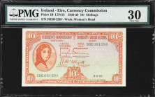 IRELAND. Currency Commission. 10 Shillings, 1939. P-1B. LTN13. PMG Very Fine 30.
Dated September 8th, 1939.

Estimate: $100.00- $200.00