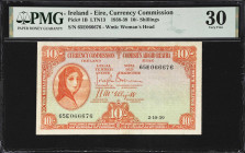 IRELAND. Currency Commission. 10 Shillings, 1939. P-1B. LTN13. PMG Very Fine 30.
Dated October 2nd, 1939.

Estimate: $100.00- $200.00
