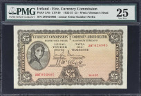 IRELAND. Currency Commission. 5 Pounds, 1937. P-3Ab. LTN10. PMG Very Fine 25.
Dated June 10th, 1937.

Estimate: $150.00- $250.00