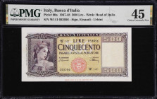 ITALY. Banca d'Italia. 500 Lire, 1947. P-80a. PMG Choice Extremely Fine 45.

Estimate: $200.00- $400.00
