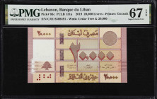 LEBANON. Lot of (4). Banque du Liban. 1000, 5000, 10,000 & 20,000 Livres, 2014-21. P-90c, 91b, 92c & 93c. PCLB 122b, 130a, 131a, & 137. PMG Superb Gem...