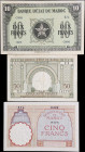 MOROCCO. Lot of (3). Banque d'Etat du Maroc. 5, 10 & 50 Francs, 1941-49. P-23Ab, 25 & 44. PMG Very Fine to About Uncirculated.

Estimate: $125.00- $...