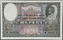 NEPAL. Government of Nepal. 100 Mohru, ND (1953-56). P-7. Uncirculated.
Light handling.
From the Scott Lindquist Collection.

Estimate: $150.00- $...