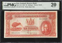 NEW ZEALAND. Reserve Bank of New Zealand. 10 Shillings, 1934. P-154. PMG Very Fine 20.

Estimate: $150.00- $250.00