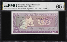 RWANDA. Banque Nationale du Rwanda. 100 Francs, 1965. P-8b. PMG Gem Uncirculated 65 EPQ.

Estimate: $150.00- $200.00