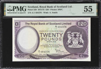 SCOTLAND. Royal Bank of Scotland Limited. 20 Pounds, 1972. P-339. PMG About Uncirculated 55.
Dated January 5th, 1972.

Estimate: $150.00- $200.00
