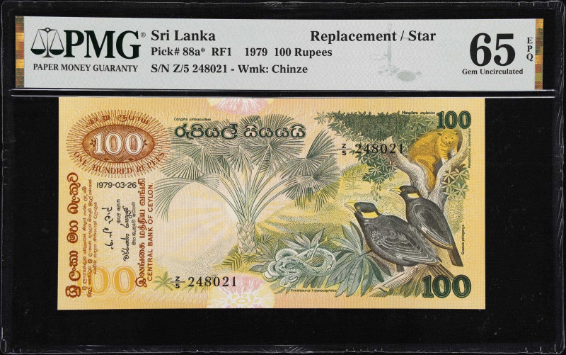 SRI LANKA. Central Bank of Ceylon. 100 Rupees, 1979. P-88a. PMG Gem Uncirculated...