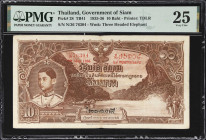THAILAND. Government of Siam. 10 Baht, 1936. P-28. TB41. PMG Very Fine 25.

Estimate: $150.00- $300.00