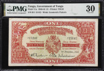 TONGA. Government of Tonga. 1 Pound, 1941. P-11a. PMG Very Fine 30.
Dated December 1st, 1941.

Estimate: $100.00- $200.00