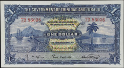 TRINIDAD & TOBAGO. Government of Trinidad and Tobago. 1 Dollar, 1939. P-5b. About Uncirculated.
From the Scott Lindquist Collection.

Estimate: $20...