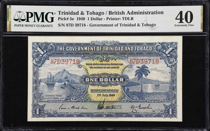 TRINIDAD & TOBAGO. Lot of (2). Government of Trinidad and Tobago. 1 & 2 Dollars,...