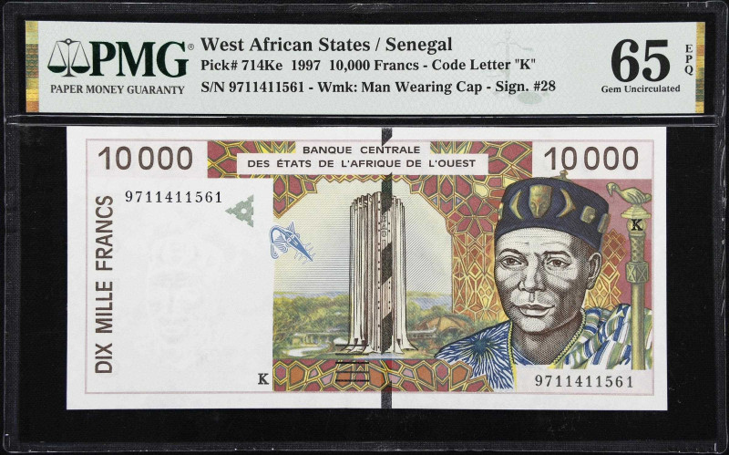 WEST AFRICAN STATES. Banque Centrale des Etats de l'Afrique de l'Ouest. 10,000 F...