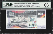 MIXED LOTS. Lot of (3). East Caribbean States, Singapore & Trinidad & Tobago. Mixed Banks. 20, 50 & 100 Dollars, 1997-2020. P-36, 55a & 63a. PMG Gem U...