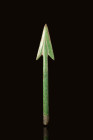 CELTIC BRONZE ARROW HEAD

 Ca. 500 - 100 BC A Celtic bronze arrowhead with a long cone to house a wooden shaft. The point is composed of two very el...